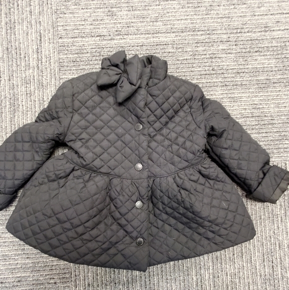 Janie and Jack Quilted Jacket with Bow sz 18-24 mo - Picture 2 of 5